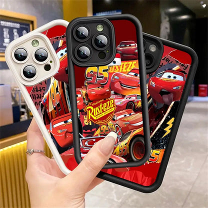 Lightning McQueen Cartoon Phone Case for iPhone