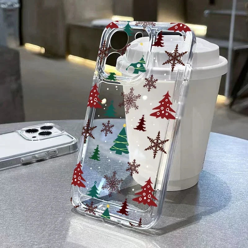 Merry Christmas Cartoon Pattern Phone Case