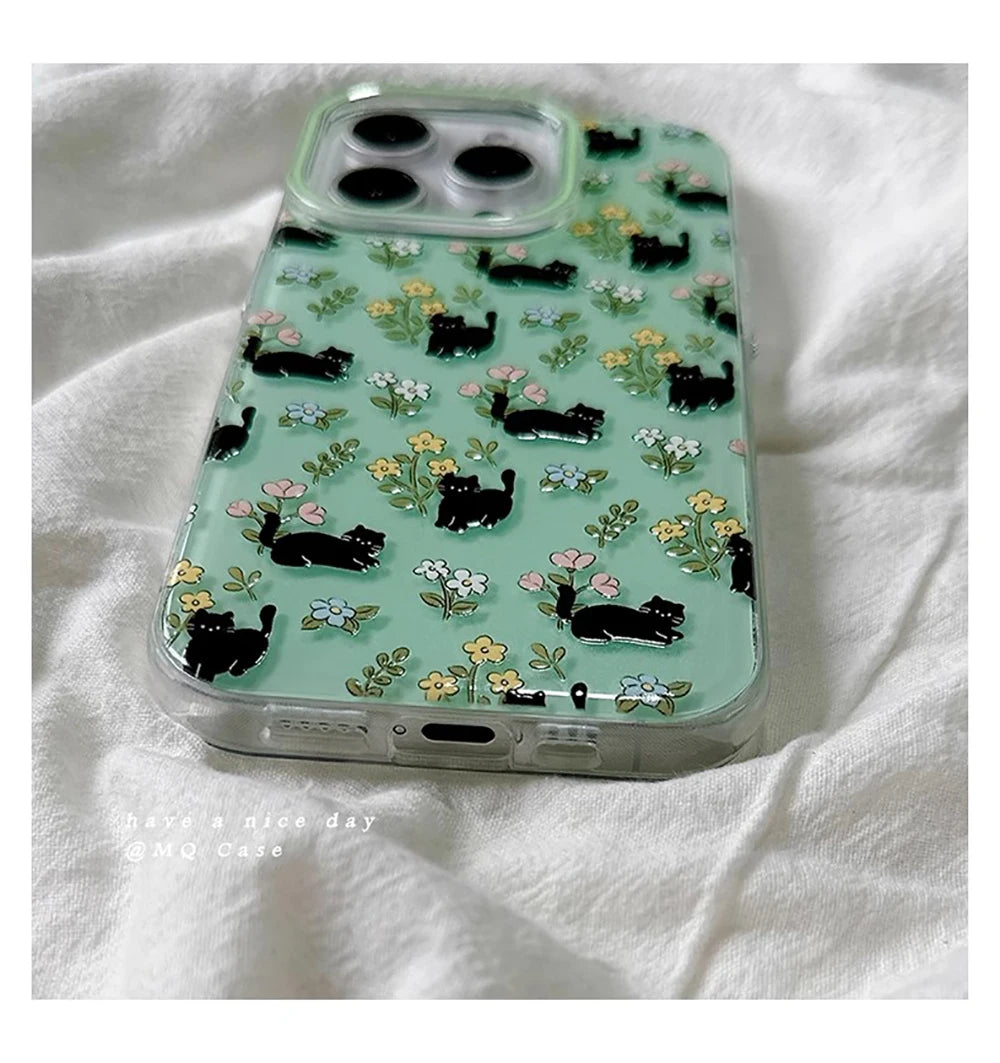 Lovely Cute Cat Silicone Phone Case