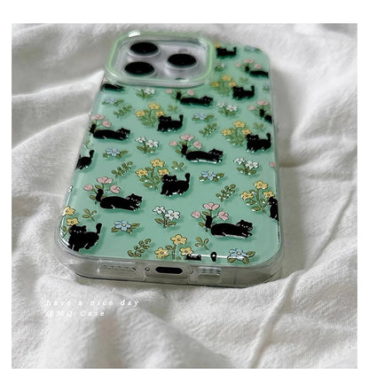 Lovely Cute Cat Silicone Phone Case