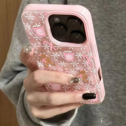 Snowflake Gingerbread Man Phone Case