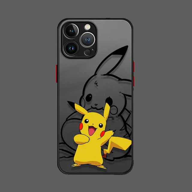 Pokemo Pikachu Cartoon Phone Case for iPhone