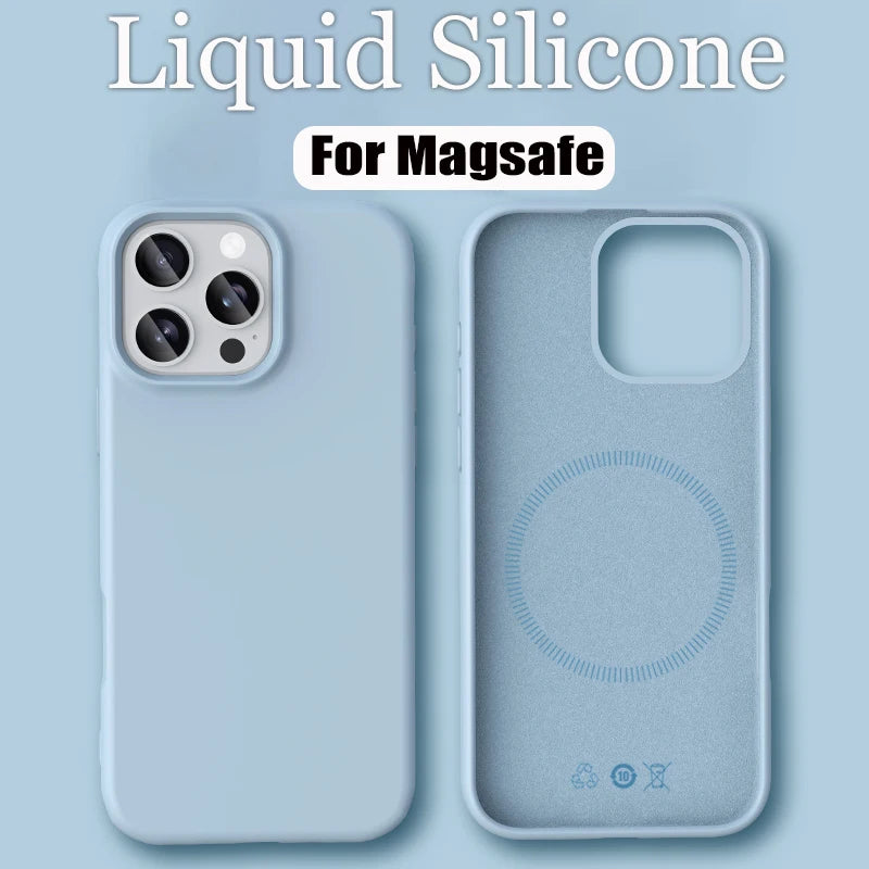Luxury Liquid Silicone For Magsafe Phone Case New
