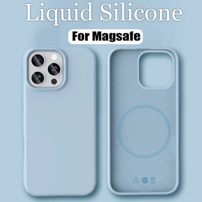 Luxury Liquid Silicone For Magsafe Phone Case New