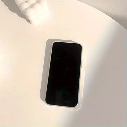 Two Lily Flower Pattern Transparent Edge Phone Case