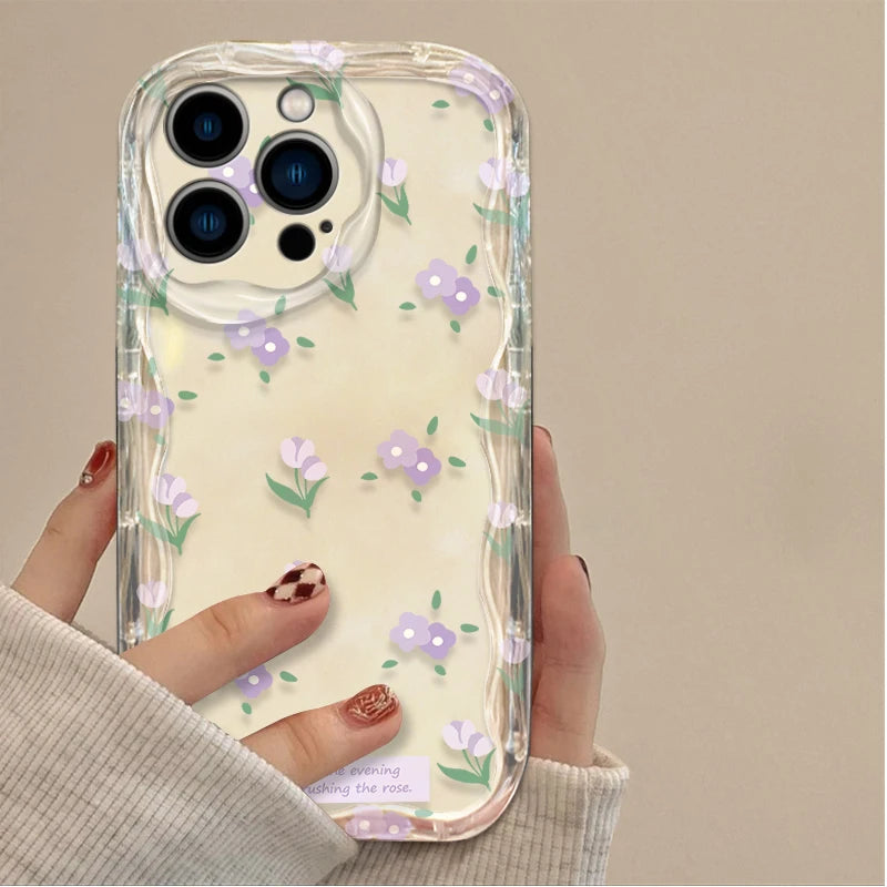Cartoon Colorful Flowers Phone Case