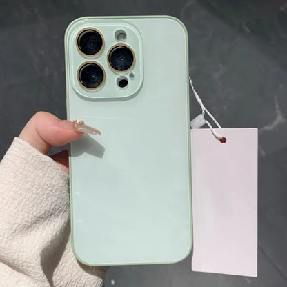 Luxury Hard Tempered Glass Glossy Phone Case