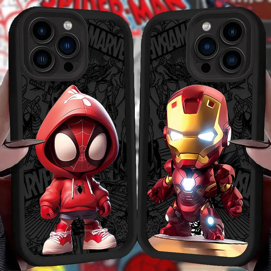 Marvel Iron Man & Spider-Man Phone Case for iPhone
