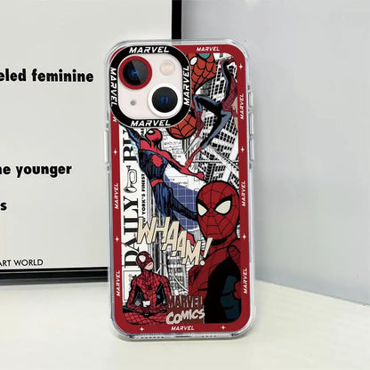 Marvel Spiderman Clear Soft iPhone Case