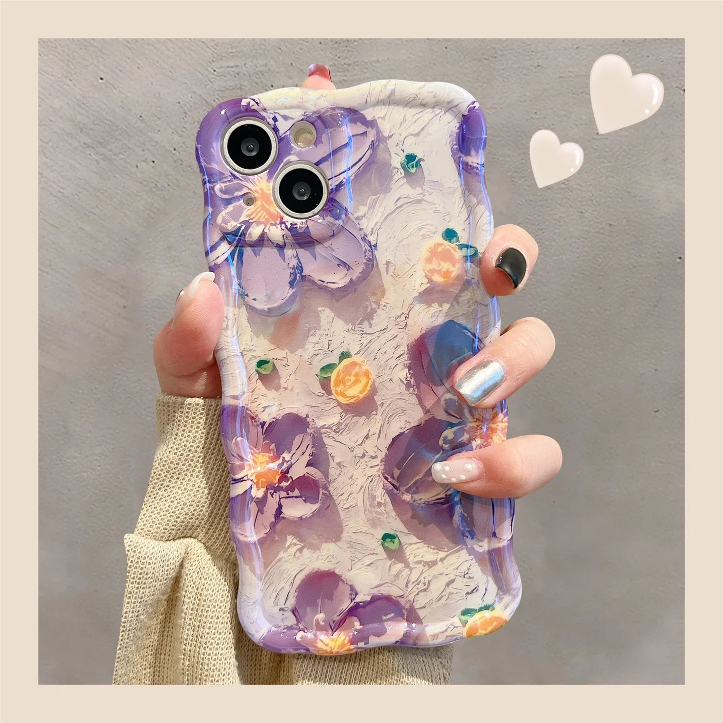 Laser Flowers Glitter Soft Silicone iPhone Case