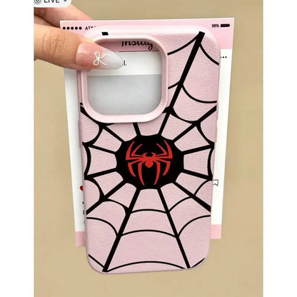 Marvel Spider Man Spider Net Leather Phone Case
