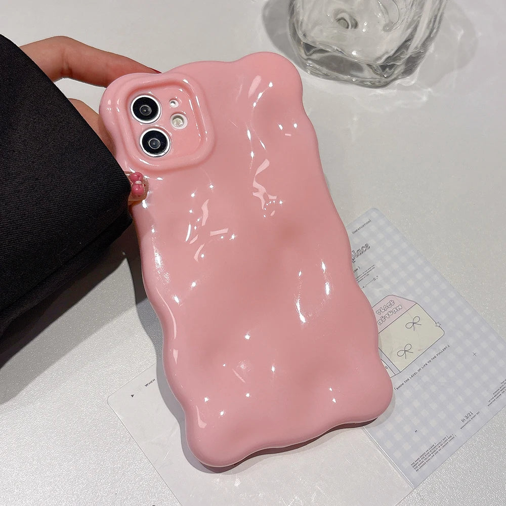 Soft Silicone Candy Cloud Wave Pattern Phone Cases New