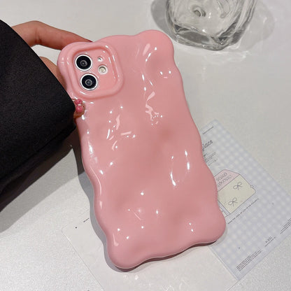 Soft Silicone Candy Cloud Wave Pattern Phone Cases