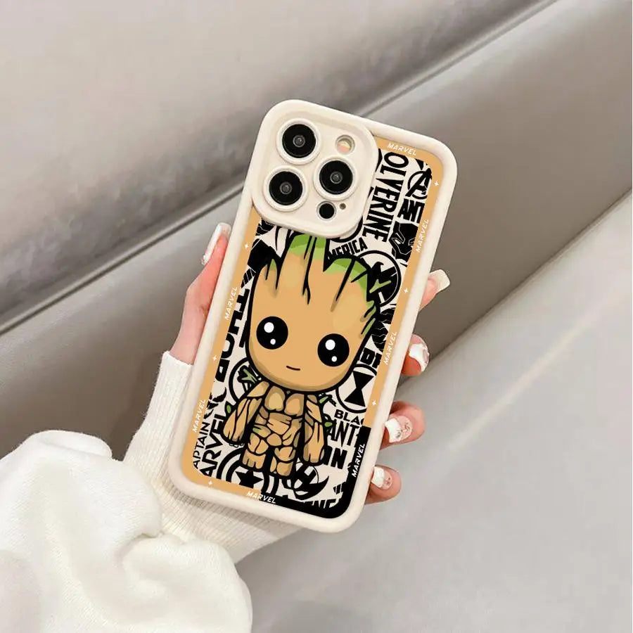 Marvel Groot & Deadpool iPhone Case