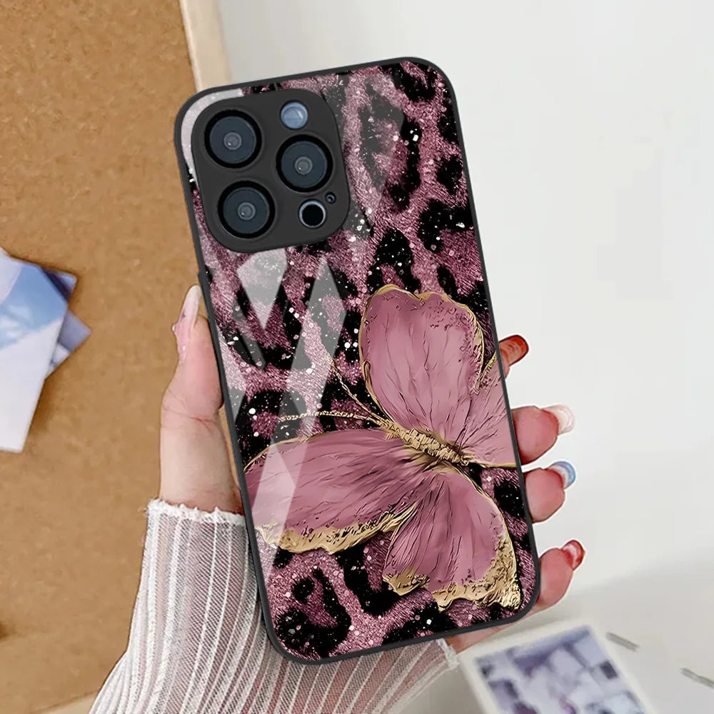 Butterfly Leopard Print Phone Case