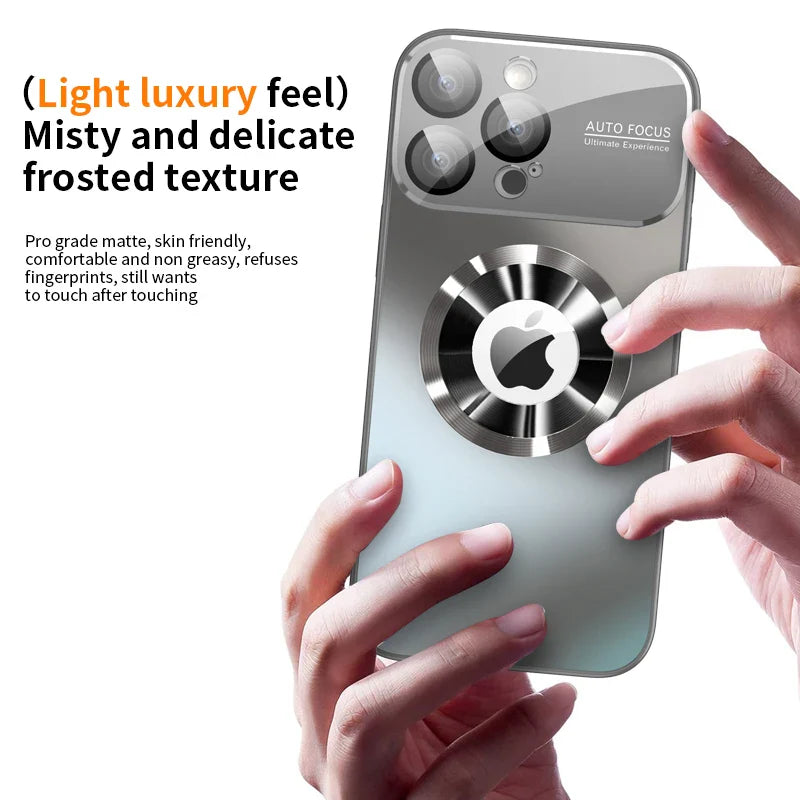 Titanium Metallic Magnetic Matte Case for iPhone