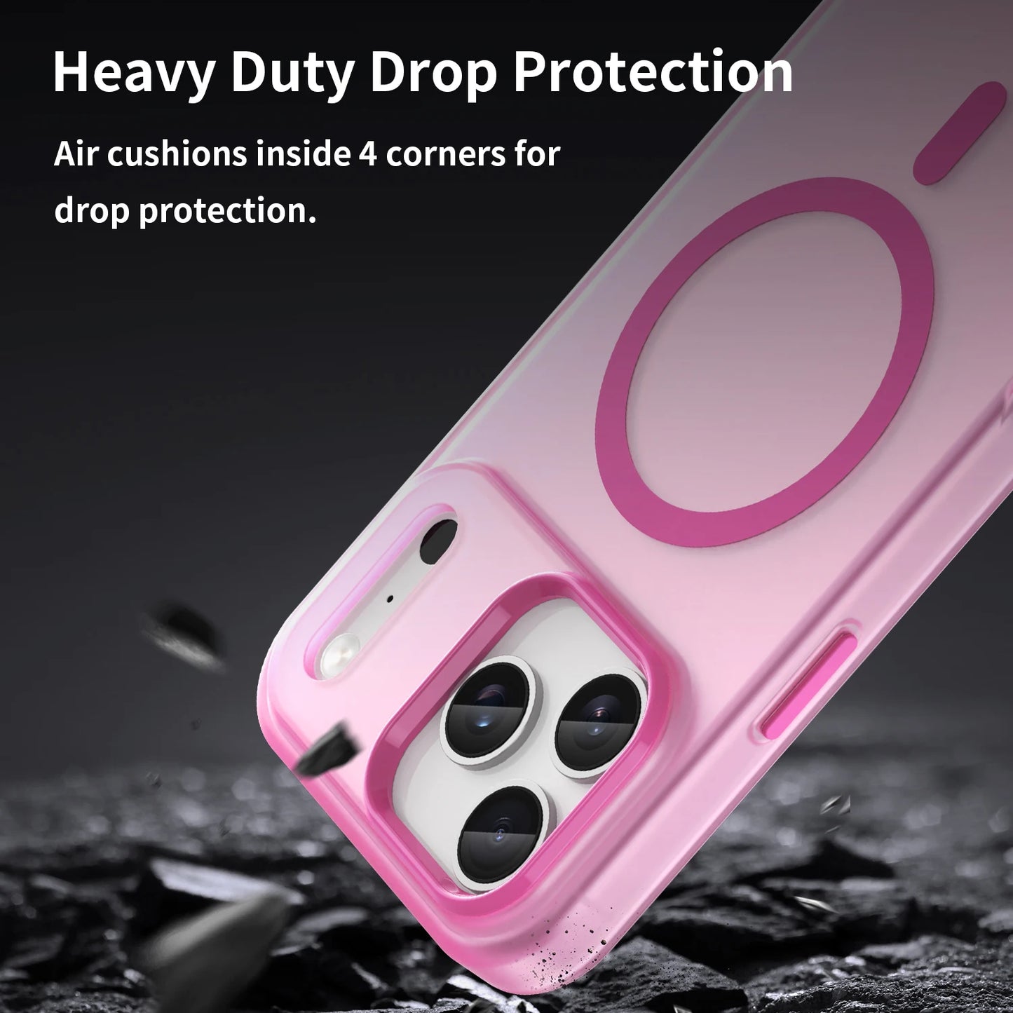 Matte Candy Transparent Shockproof Magsafe Phone Case