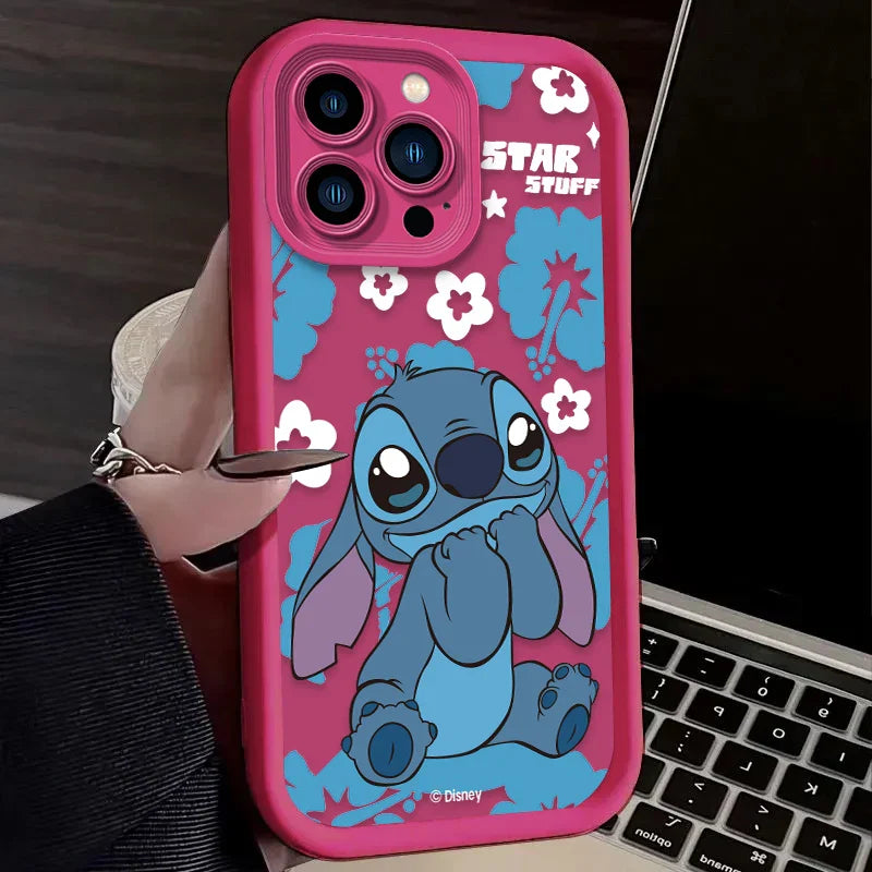 Disney Stitch Cartoon Phone Case for iPhone