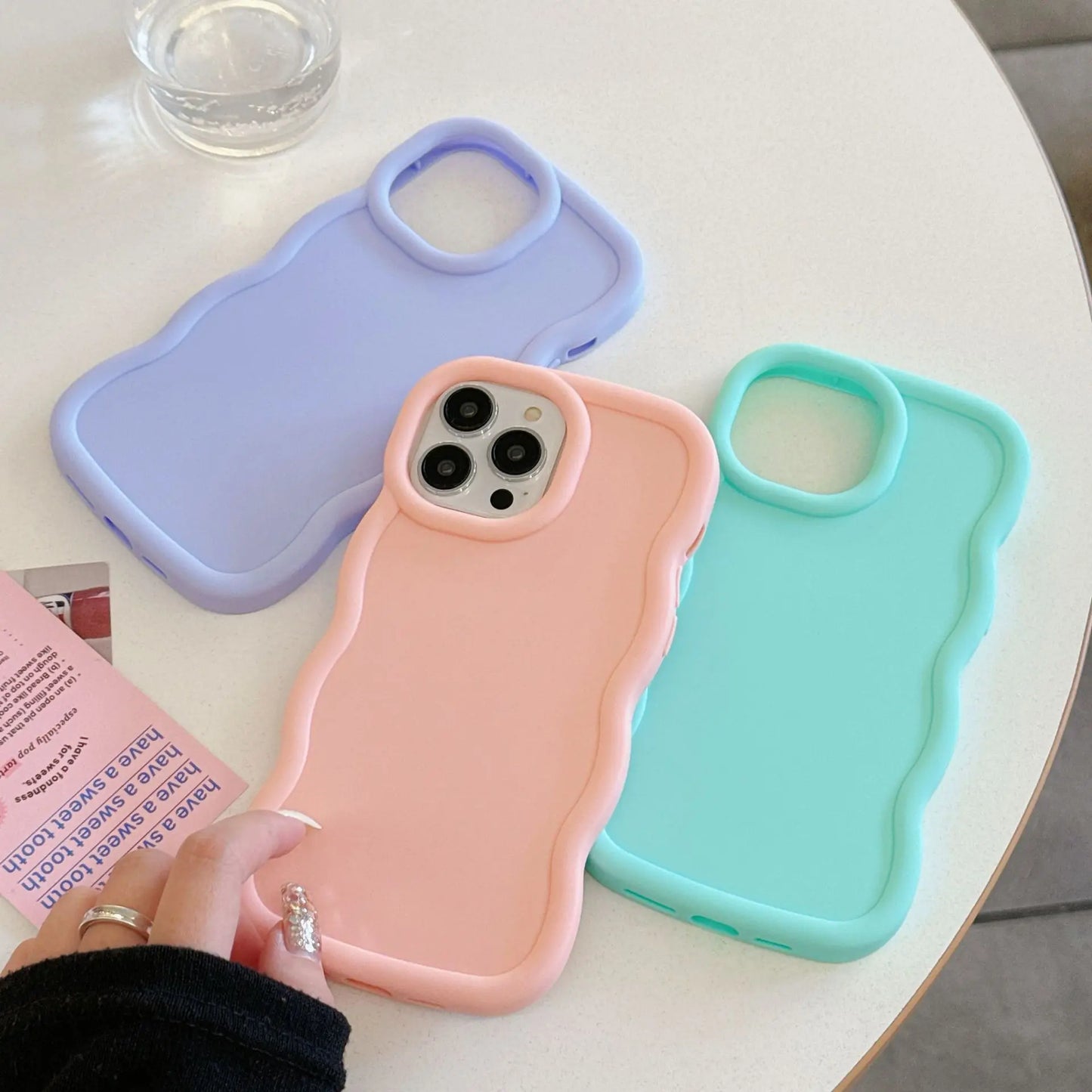 Soft Matte Candy Wavy Phone Case
