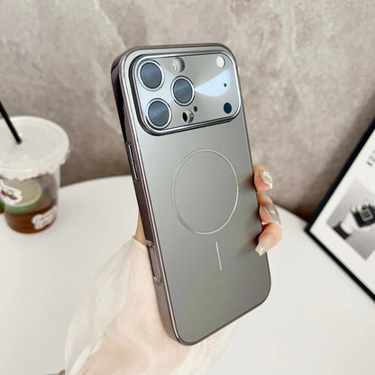 Original Frosted Glass Large Window For Magsafe Phone Case