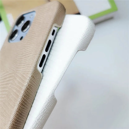 Lizard Pattern Leather iPhone Case