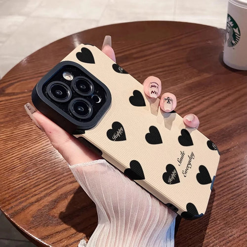 Fashion Simple Love Heart Silicone Phone Case