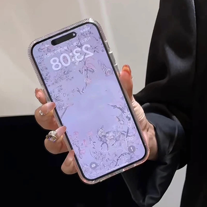 Fashion Laser Shell Pattern Gradient Color Phone Case