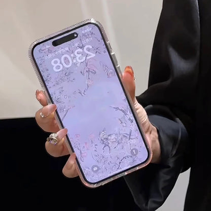 Fashion Laser Shell Pattern Gradient Color Phone Case