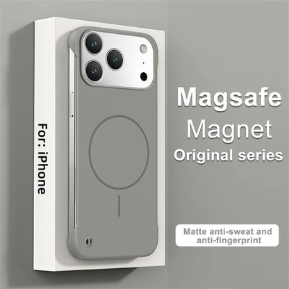 Ultra Thin Matte PC For Magsafe Frameless Magnetic Phone Case