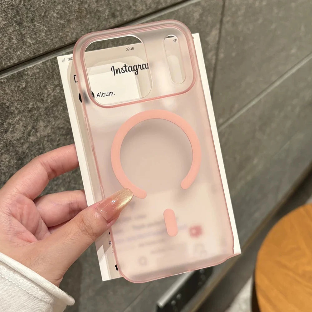 Ultra Thin Frosted PC Hard For Magsafe Magnetic Phone Case