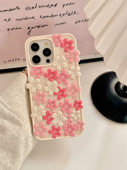 Beautiful Cherry Blossom Soft Silicone Phone Case