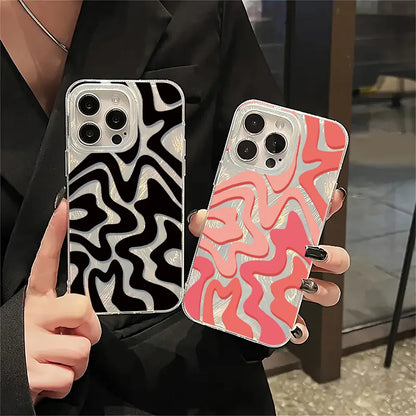 Luxury Laser Wave Pattern Phone Case Cover