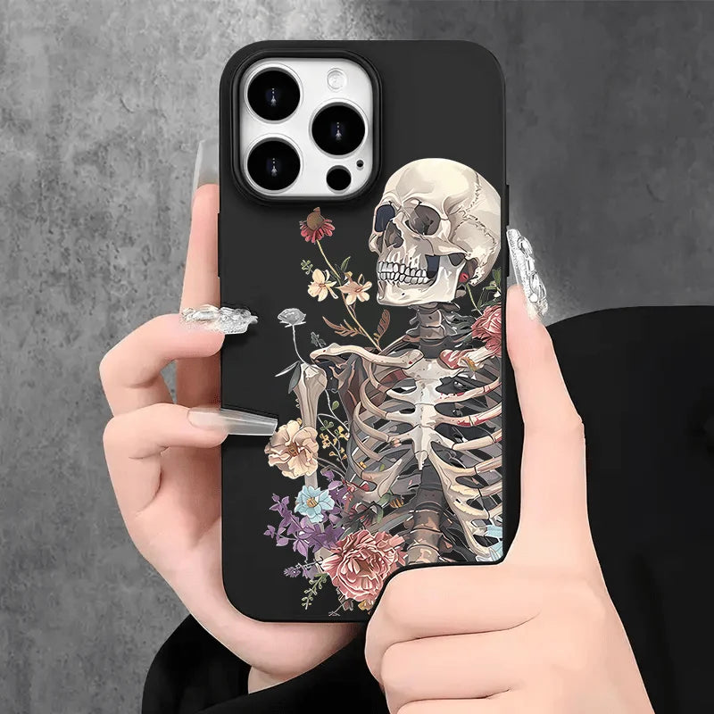 Skull Man Design Large Hole Imitation Liquid Phone Case