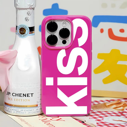 Personalized English Letters Kiss Phone Case