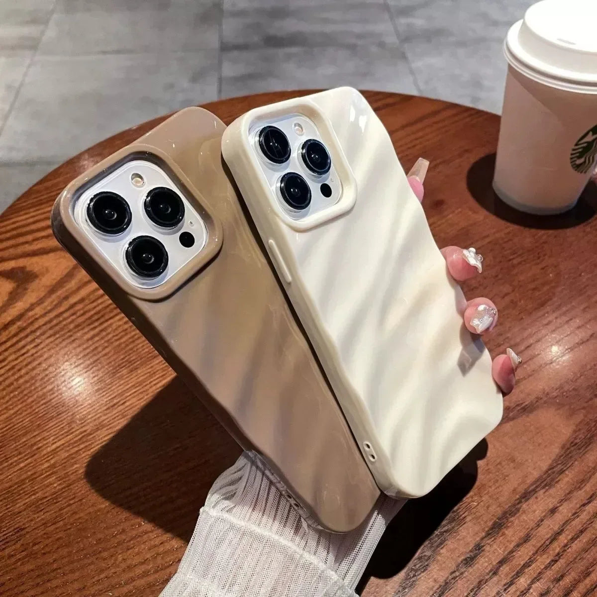 Soft Candy Wavy Pattern Phone Case