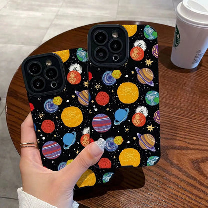 Colorful Planet Silicone Phone Case