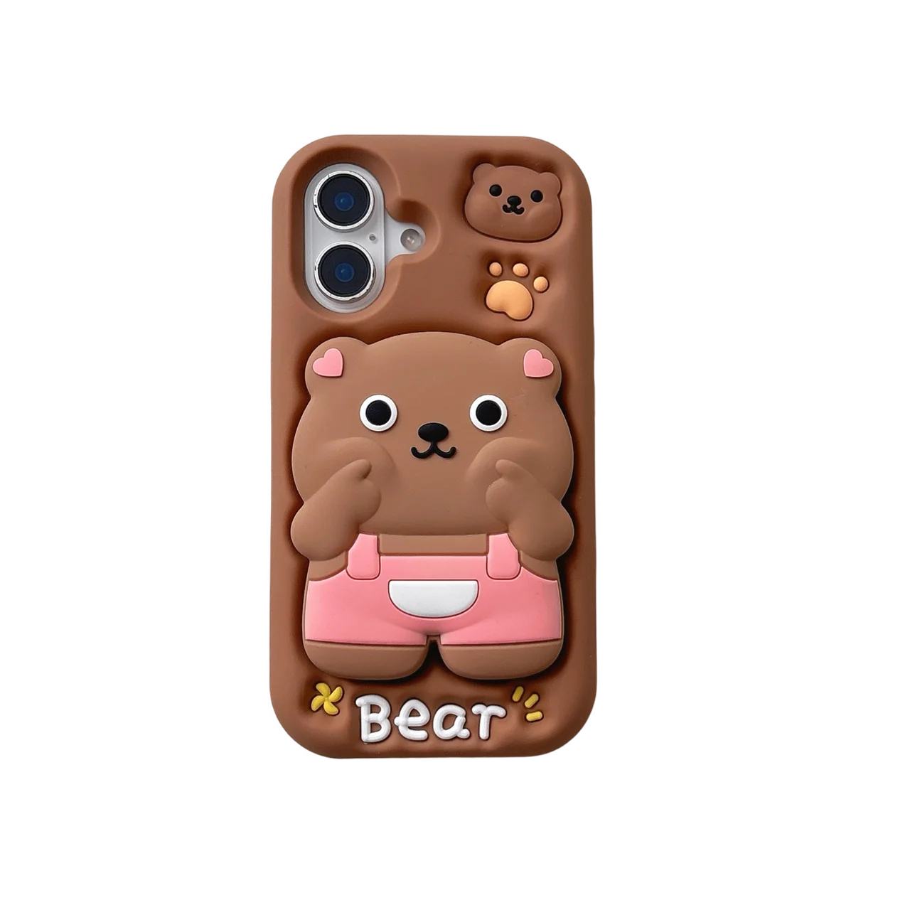 High Quality 3D Cute Bear Cartoon Stand Holder Phone Case
