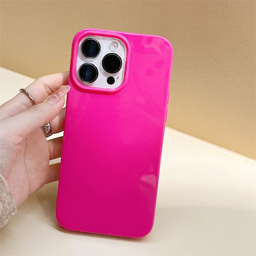 Soft Silicone Glossy Shockproof Phone Case