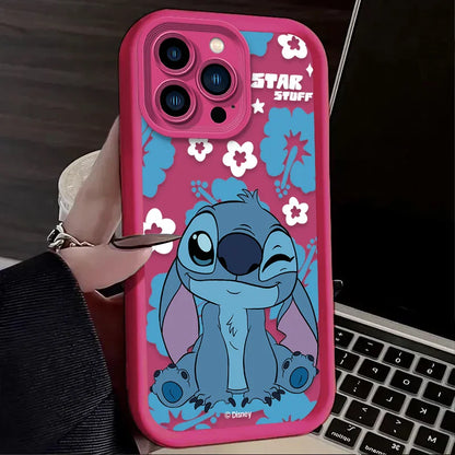 Disney Stitch Cartoon Phone Case for iPhone