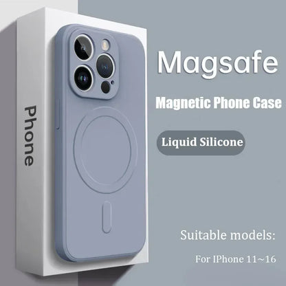 Luxury Magsafe Liquid Silicone Soft Phone Case New