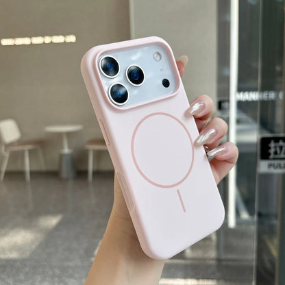 Official Orange Silicone Magnetic For Magsafe Phone Case New