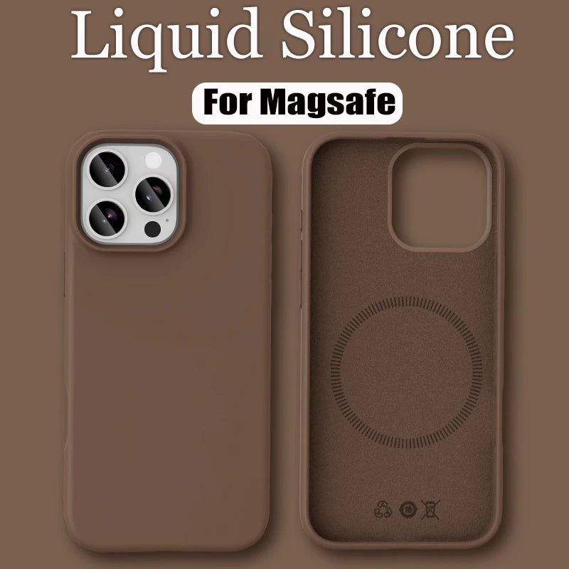 Luxury Liquid Silicone For Magsafe Phone Case New
