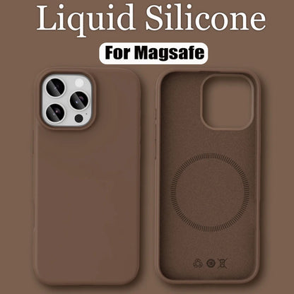 Luxury Liquid Silicone For Magsafe Phone Case
