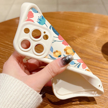 Colorful Flowers Silicone Case