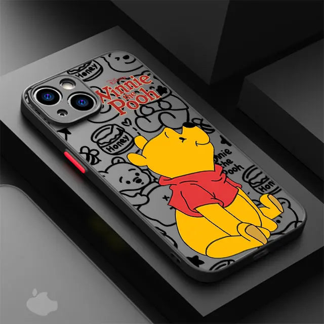 Disney Winnie The Pooh Transparent Phone Case for iPhone