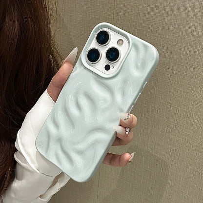 Ins 3D Rose Meteorite Pattern Texture Phone Case