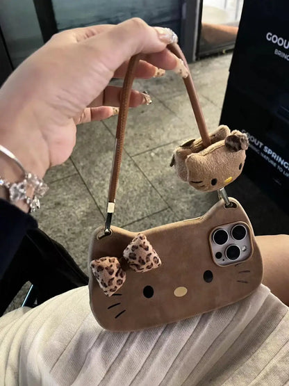 Hello Kitty Leopard Bow Phone Case