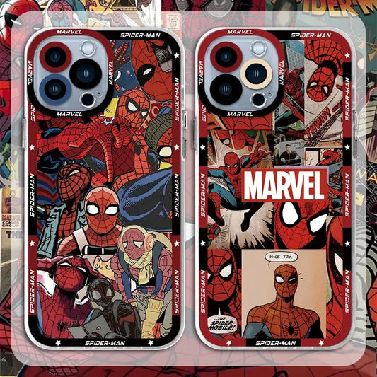 Marvel Spider-Man Clear Silicone iPhone Case