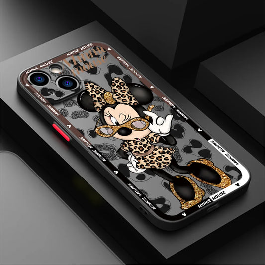 Disney Leopard Mickey Minnie Phone Case for iPhone