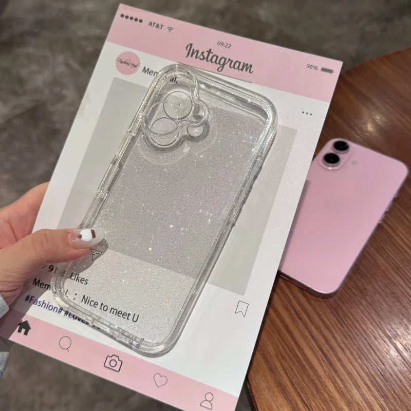 Luxury Glitter Transparent Bling Phone Case